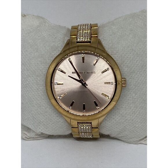 Michael Kors Slim Runway MK3573 Women's Stainless Steel Analog Dial Watch MP704 - Picture 1 of 12